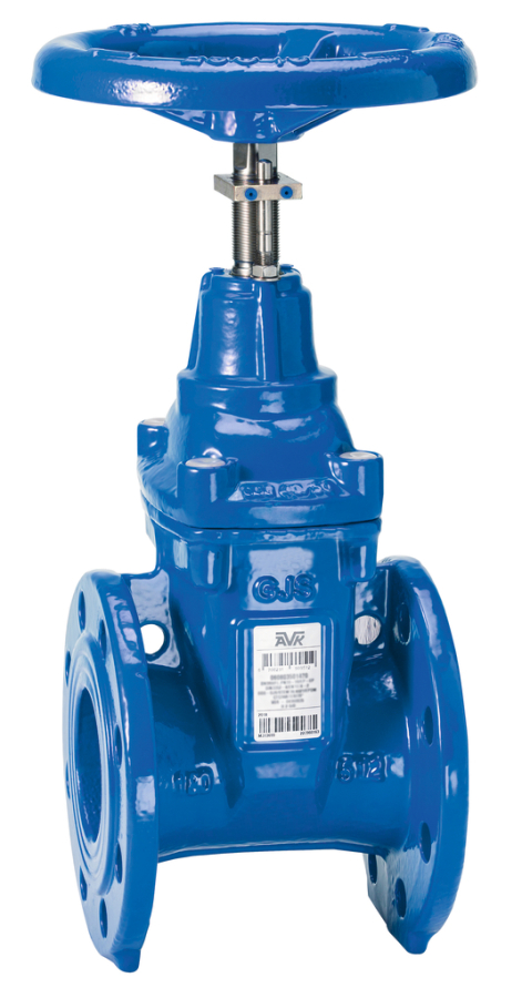 AVK resilient seated gate valve, water supply and wastewater treatment, flanged, face-to-face EN 558-2 S.14/DIN F4, position indicator