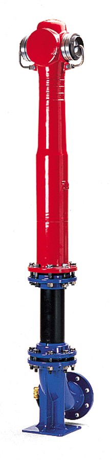 AVK gate valve operated fire hydrant is an above ground hydrant with automatic drainage   