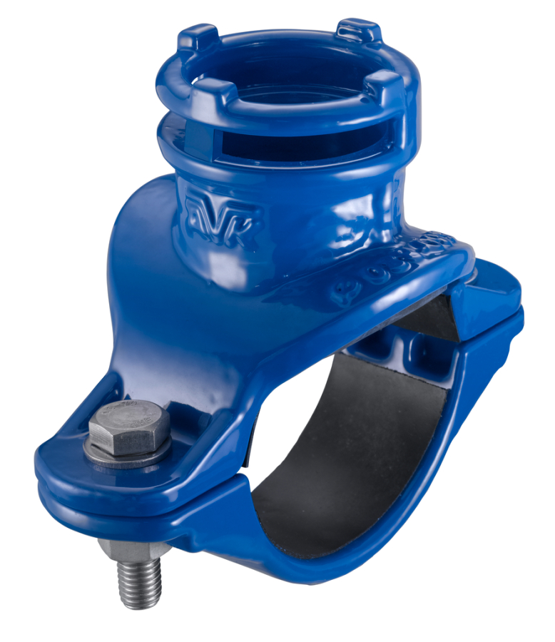 AVK SUPA LOCK TAPPING SADDLE, PN 16 for cast iron, ductile iron and steel pipes