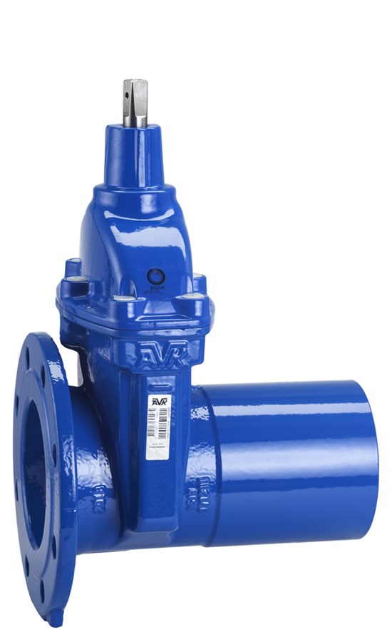 AVK resilient seated gate valve, water supply and wastewater treatment, flanged/spigot end