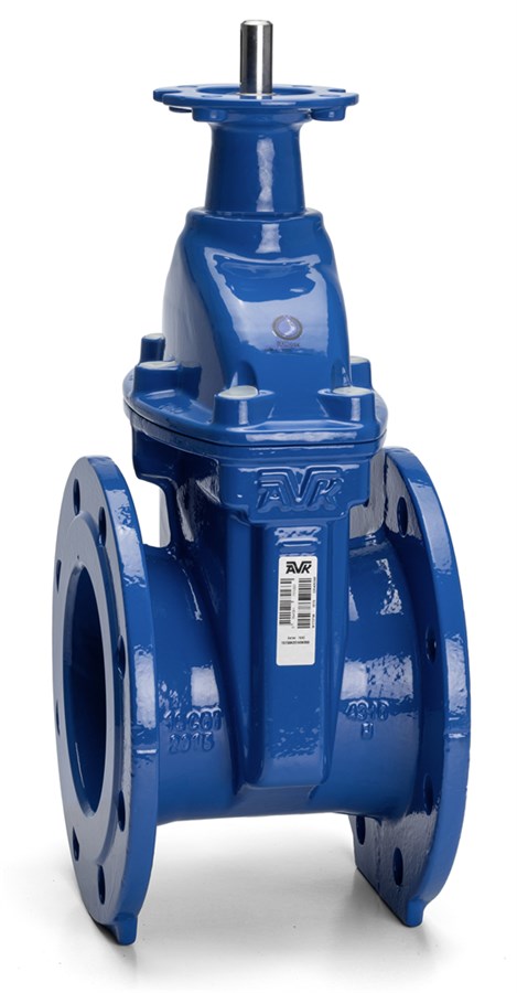AVK gate valve, water supply and wastewater treatment, flanged, ISO top flange, short face-to-face EN 558-2 S.14/DIN F4