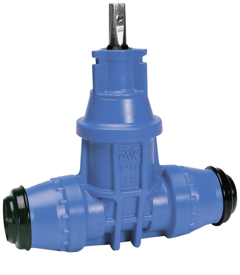 Resilient seated service connection valve, corrosion protected, built-in safety for durability, high strength, vulcanized rubber compound.