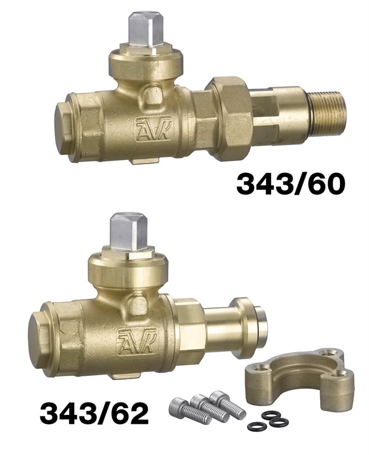 AVK brass service connection ball valve