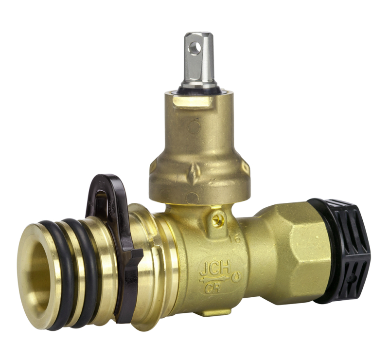 Supa Lock ball valve with Supa Lock spigot end/PRK coupling / T-top.