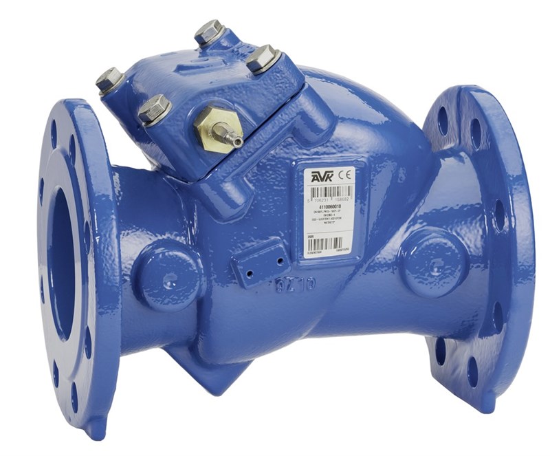 The AVK swing check valve is resilient seated with a free shaft end for neutral liquids and drinking water.