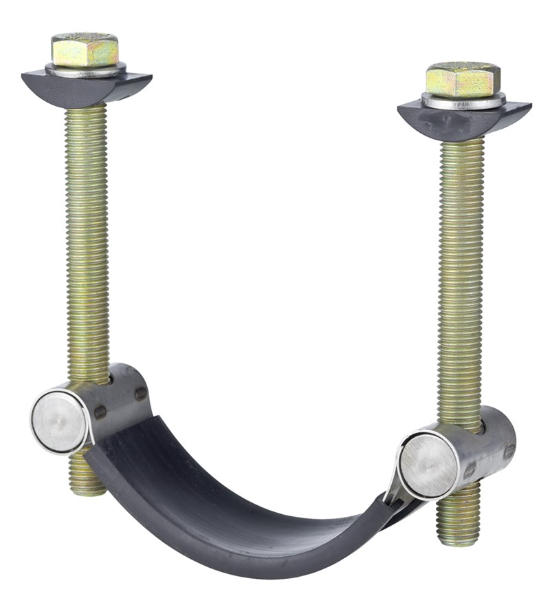 AVK stirrup made of high grade stainless steel. The stirrup is has an anti-friction coating to avoid galling of the threads.
